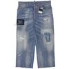 Dsquared2 Damen Jeans, Gr. 44, blau, Elasthan, Baumwolle, Synthetik