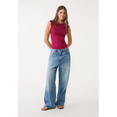 Stradivarius Gathered bodysuit Burgundy M