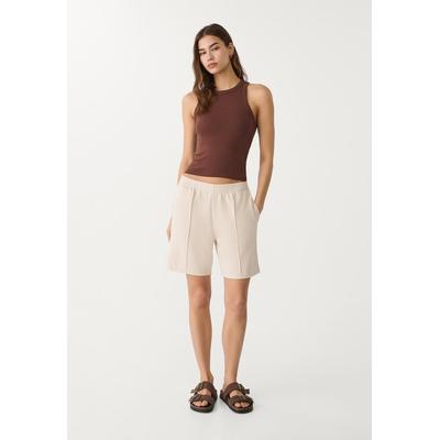 Stradivarius Soft-touch Bermuda shorts Stone M