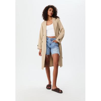 Stradivarius Long flowing trench coat Stone XL