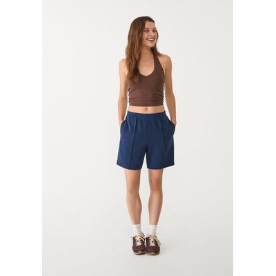 Stradivarius Soft-touch Bermuda shorts Navy blue XL