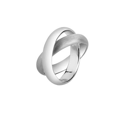 Nenalina Wickelring Basic Gebürstet 925 Silber 58 Damen Image