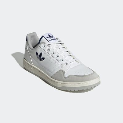 Sneaker ADIDAS ORIGINALS "NY 90", Gr. 45, cloud weiß, dunkelblau, grau two, Synthetik, Leder, sportlich, Schuhe Image