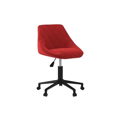 vidaXL Bürostuhl Drehbar Weinrot Samt Image