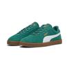 Sneaker PUMA "PUMA Club II Suede Sneakers Erwachsene", Gr. 48, wild grün weiß gold, Obermaterial: Textil, Synthetik, Kuhleder; Futter: Textil; Innensohle: Textil; Laufsohle: Gummi, Schuhe