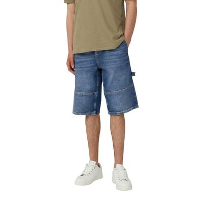 Bermudas S.OLIVER, Herren, Gr. 31, N-Gr, blau, Denim/Jeans, Obermaterial: 69% Baumwolle, 30% Lyocell, 1% Elasthan, casual, regular fit knielang, Hosen, aus Denim/Jeans mit Stretch Image