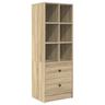 vidaXL Sonoma-Eiche Regal Sonoma-Eiche MDF Groß Regal Rechteckig