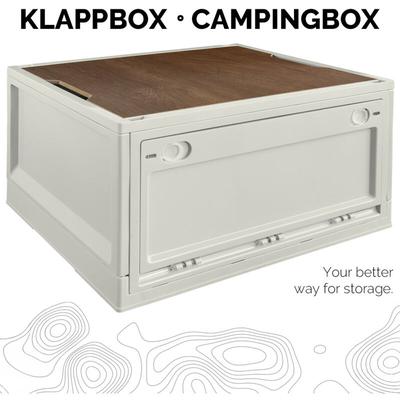 Storage Box, 45 l, Camping, Klappbox, Klappkiste, Aufbewahrungsbox mit Deckel, faltbar, Image