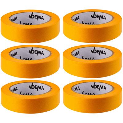 6 x Fineline Goldband Malerband Klebeband Kreppband Abdeckband 25mm x 50m Image