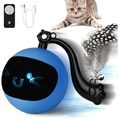 Interaktives Katzenballspielzeug mit Fernbedienung, Automatisch beweglicher Katzenspielzeugball mit Image