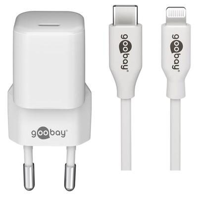 Goobay - Lightning/USB-C™ PD-Ladeset Nano (20 w), usb-c™ Netzteil 20 w inklusive usb-c™ auf Image
