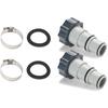 Lntyq - 2er Pack A-Adapter für Intex Poolpumpen der A-Serie mit Innengewinde - Größen 1,23 Zoll und