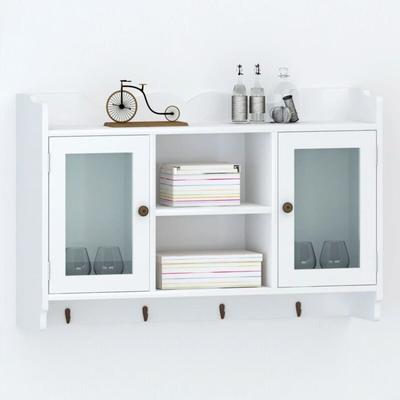 Wandschrank,Wandhängeschrank,Badschrank,Küchenschrank Schrank Regal Bücher/DVD/Gläser Aufbewahrung Image