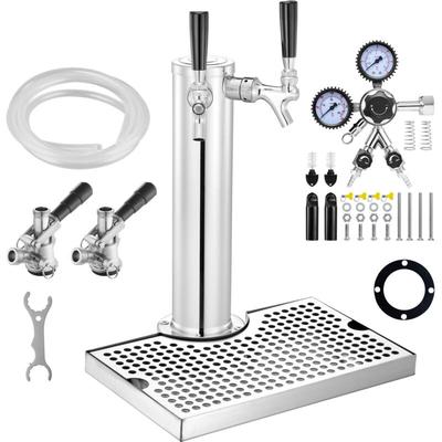 Mophorn - Bierturm-Set mit zwei Wasserhähnen – beispiellose Bierzapfanlage. Dieses Kit definiert Image