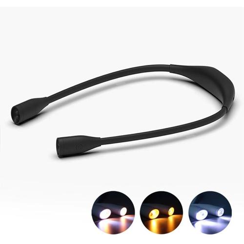 Leselampe zum Umhängen, wiederaufladbare LED-Leselampe zum Aufhängen, flexibel und dimmbar,