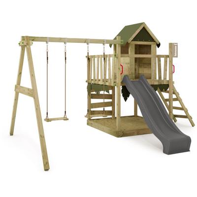 Spielturm Klettergerüst JazzyJungle mit Schaukel & Rutsche, Spielhaus mit Sandkasten, Leiter & Image