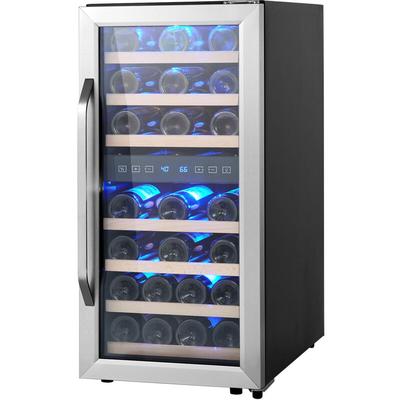 Mophorn - Weinkühler für 33 Flaschen, Weinkühlschrank mit zwei Zonen und zwei Temperaturen, Image