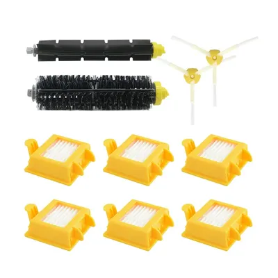 6 HEPA-Filter + 2 Seitenbürsten + 1 Set Borstenbürste für IRobot Roomba 700 Ersatzteile 760 770 780