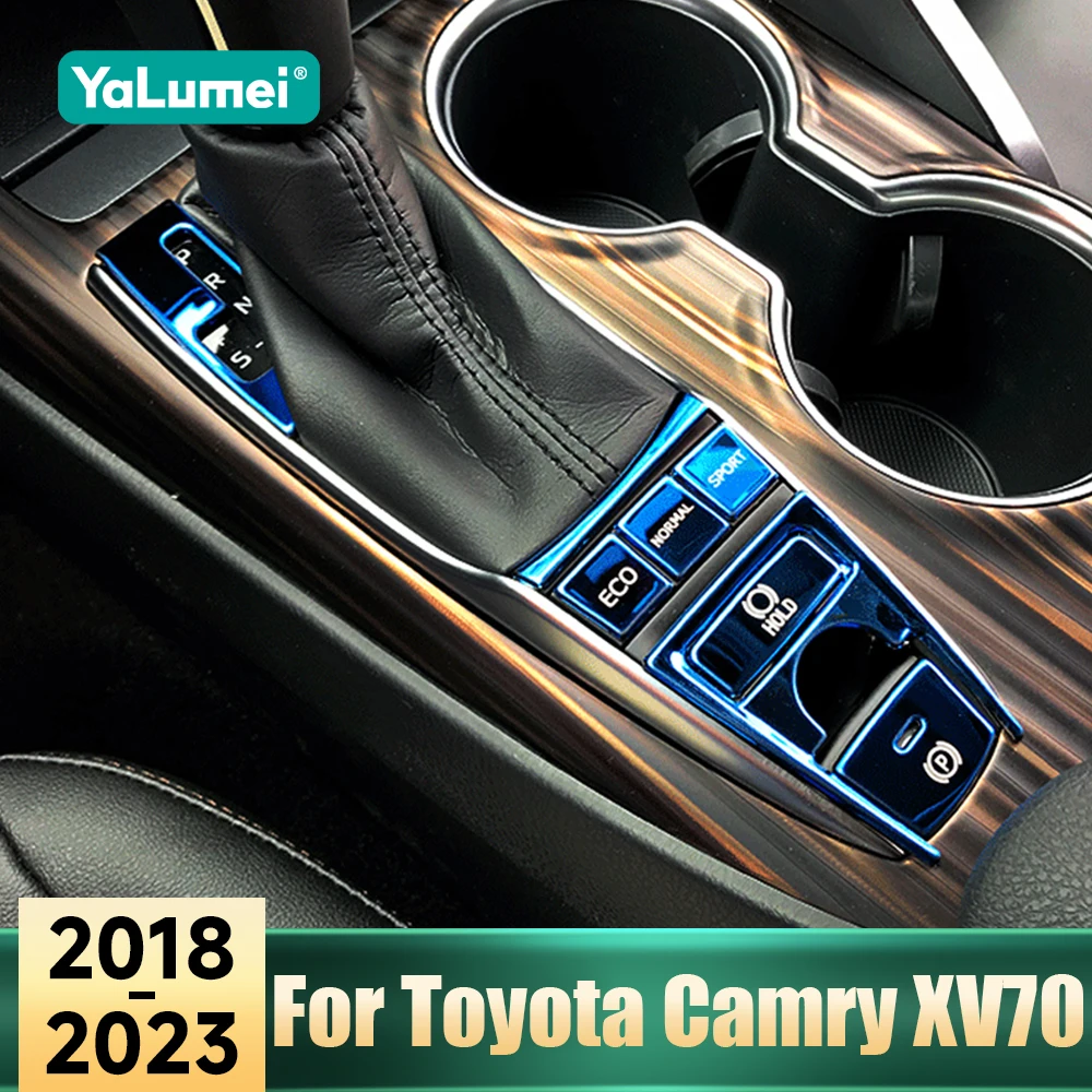 Für Toyota Camry XV70 70 2018 2019 2020 2021 2022 2023 Aluminium Pailletten Aufkleber Auto Elektronische Handbremse Taste Panel Trim Abdeckung Image