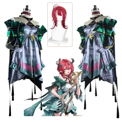 2025 Wuwa Ciaccona Cosplay Outfit Kleid Kostüm Perücke Prop Wuthering Waves Spiel Kleidung Frauen Image