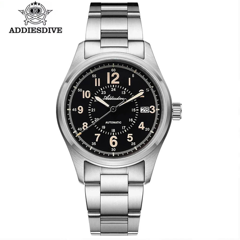 ADDIESDIVE AD2074 Automatische Mechanische Uhr 39mm Sappire NH35 Kleid Männer Armbanduhr Super Leuchtende Uhren 20ATM Wasserdicht Image