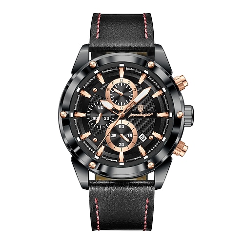 860 neue modische Luxus-Herren-wasserdichte Uhr multifunktionale leuchtende Herren-Quarzuhr Image