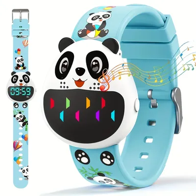 Töpfchen-Trainingsuhr für Jungen und Mädchen mit 3 Countdown/16 Alarm-Erinnerungen, wasserdichter, wiederaufladbarer USB-Panda-Uhr-Timer