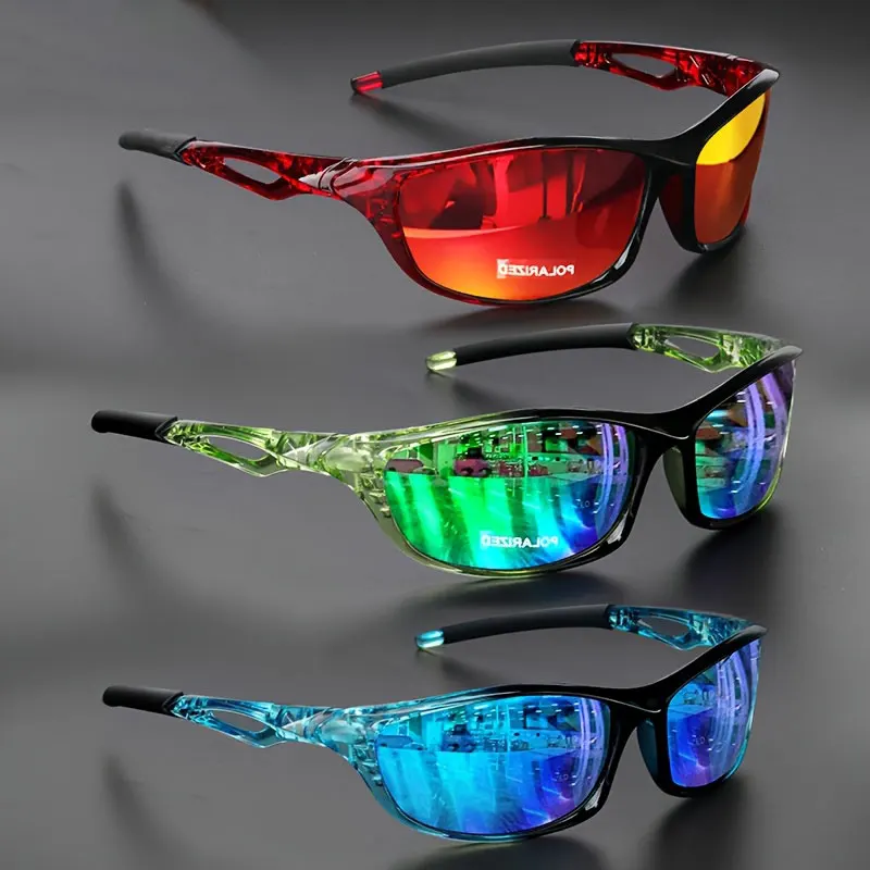 Professionelle polarisierte HD-Angelbrille UV400 – blendfrei für Herren und Damen – Vintage-Sonnenbrille, geeignet zum Autofahren, Golfen und Outdoor Image