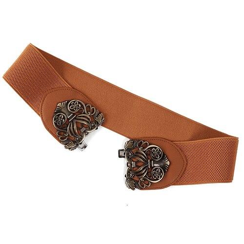 Damen Gürtel PU Schwarz Rote Kamel Beige Taillengürtel Ferien Teegesellschaft Blumen