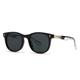 FORLUZ Vintage Oval Sunglasses Women Luxury Sunglasses Fashion Rivets Men Blue Tea Punk Shades Uv400(Black grey)