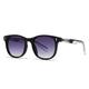 FORLUZ Vintage Oval Sunglasses Women Luxury Sunglasses Fashion Rivets Men Blue Tea Punk Shades Uv400(Black gray gradient)