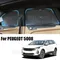 Rideau pare-soleil magnétique Double couche pour voiture PEUGEOT 5008 2016 – 2024, couverture de confidentialité pour fenêtre latérale