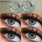 Bio-essense 2 pièces lentilles de Contact bleues pour les yeux lentilles de Contact colorées