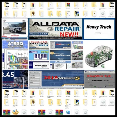 Newest alldata software Auto Repair software alldata 10.53 mitche ll software autodata 3.45 elsawin