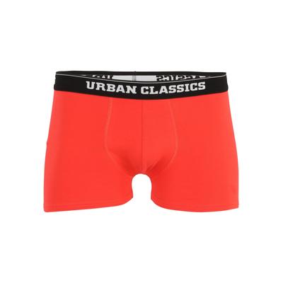 Boxershorts URBAN CLASSICS "Urban Classics Herren Organic X-Mas Boxer Shorts 3-Pack", Herren, Gr. L, bunt (nicolaus aop treegrün poprot), 95% Baumwolle, 5% Polyester, unifarben, Unterhosen Image