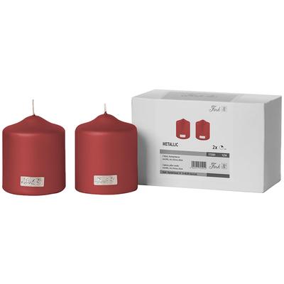 Stumpenkerze FINK "CANDLE", rot, H:10cm Ø:8cm, Kerzen Image