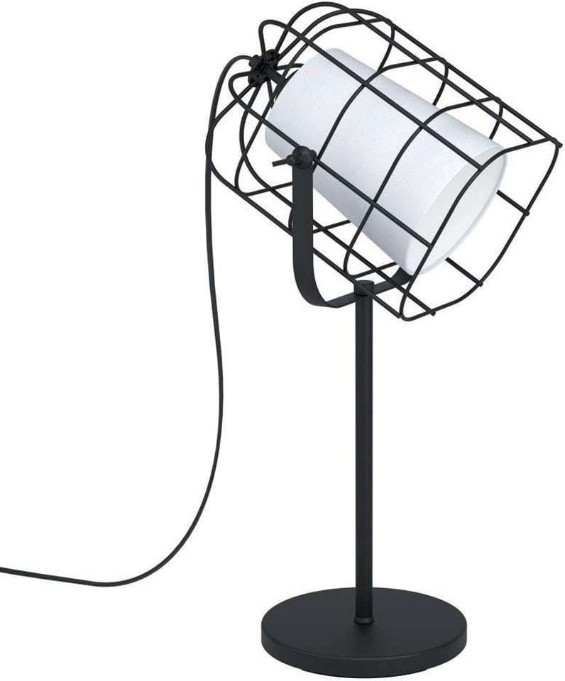 EGLO Tischleuchte "BITTAMS", schwarz, 1, H: 57cm, 1 Stk., Leuchten, schwarz / L27,5 x H57 x B26 cm / Kabelschalter / aus Stahl und Textil Image