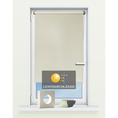 Seitenzugrollo KUTTI "Seitenzugrollo 'Ida', Lichtschutz, Klemmfix, ohne Bohren, Fixmaß" Gr. 3, beige (creme), B:80cm H:160cm, Polyester, Rollos, Sichtschutz, Sonnenschutz Image