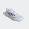 Fußballschuh ADIDAS PERFORMANCE "F50 LEAGUE FG/MG", Gr. 47, weiß (cloud weiß, silber metallic, cloud weiß), Synthetik, Textil, sportlich, Schuhe