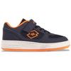 Sneaker LOTTO, Kinder, Gr. 26, navy, fr.orange, Synthetik, Kunstfaser, sportlich, Schuhe