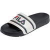 Badesandale FILA "MORRO BAY", Gr. 47, bunt (weiß, navy), Synthetik, sportlich, Schuhe