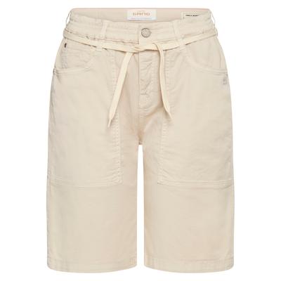Jeansshorts GANG "94NICA WORKER SHORTS", Damen, Gr. 28, N-Gr, grün (asparagus), Denim/Jeans, Obermaterial: 97% Baumwolle, 3% Elasthan, unifarben, casual, kniefrei, Jeans, mit Kordel Image