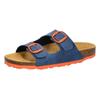 Pantolette LICO "Pantolette Bioline Kids", Gr. 34, blau, Synthetik, Schuhe