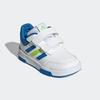 Klettschuh ADIDAS SPORTSWEAR "TENSAUR HOOK AND LOOP", Gr. 26, cloud weiß, bright royal, solar slime, sportlich, Schuhe, für Kinder mit Klettverschluss