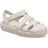 Badesandale CROCS "Classic Fisherman", Kinder, Gr. 34, beige (sandfarben), Croslite, unifarben, casual, Schuhe, Wassersandale, Badeschuh mit Klettverschluss