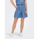Bermudas ONLY "ONLBEA HW LONG DNM SHORTS BJ", Damen, Gr. M (38), N-Gr, blau (medium blau denim), Denim/Jeans, Obermaterial: 65% Baumwolle, 35% Lyocell, unifarben, modisch, regular fit, Hosen