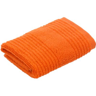 Waschlappen VOSSEN "Tomorrow", orange (electric orange), B:30cm L:30cm, Frottier, Handtücher (Packung), mit Streifenstruktur Image