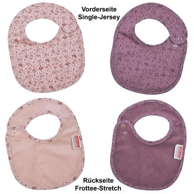 Lätzchen WÖRNER "Lamas rosa Druckknopflatz 22x29 cm", Baby, rosa, Baumwolle, Materialmix, Lätzchen Image