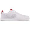 Sneaker LOTTO, Gr. 41, rot (weiß, rot), Synthetik, clean, sportlich, Schuhe, - in sportivem Retro Tennis Design