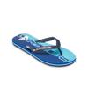 Sandale QUIKSILVER "Molokai Art 25", Gr. 10(43), nebulas blau wordblock, Obermaterial: Synthetik / Laufsohle: Moosgummi, Schuhe